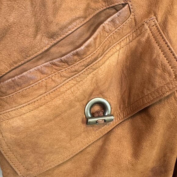VTG Global Identity G-III Leather Jacket Medium Brown Chore Barn Coat Hunting - Picture 6 of 16